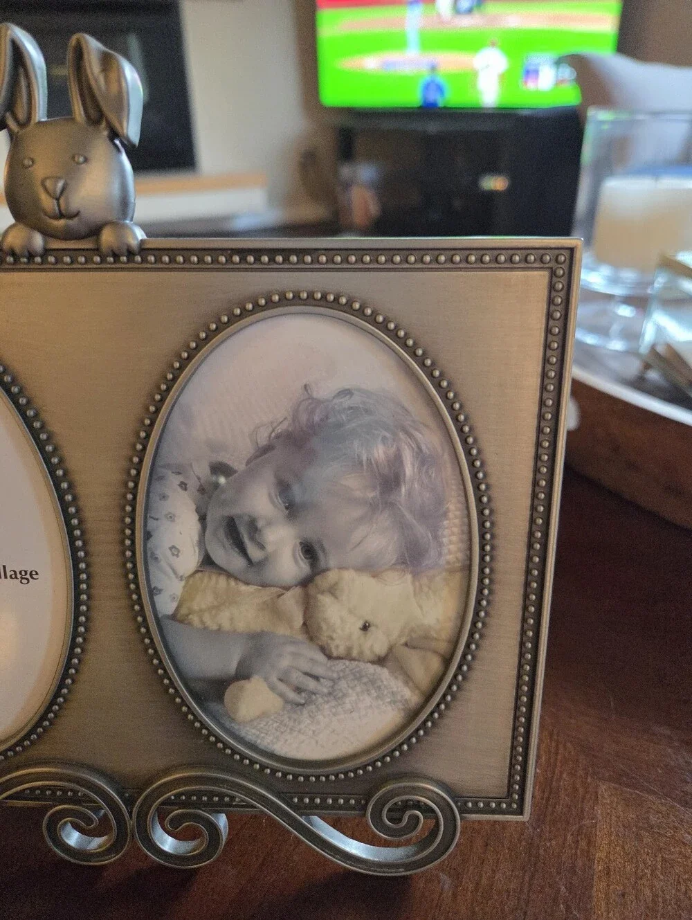 Burnes Of Boston Pewter 2 Oval Photo Opening Picture Frame